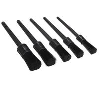 SIXTOL CAR DETAILING BRUSH 5 HARD | Set di 5 pennelli duri di precisione | Pulizia interni ed esterni auto