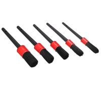 SIXTOL CAR DETAILING BRUSH 5 SOFT | Set di 5 Pennelli Morbidi per Pulizia Auto | Accessori per Interni e Dettagli