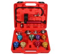 SIXTOL Cooling Tester - Set di 14 dispositivi di Raffreddamento, 0 - 2,5 Bar, 14 Pezzi, Tester per Sistema di Raffreddamento, Dispositivo di Raffreddamento, sensore di Temperatura 0 - 200 °C,