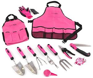 SIXTOL Garden PINK 12 - Set attrezzi da giardino