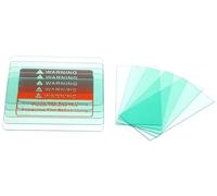 SIXTOL Lenti di ricambio per casco solare automatico oscurante, 10 pezzi, ricambio per maschera di saldatura, 5 lenti di ricambio interne e 5 lenti di ricambio esterne per TIG MIG ARC