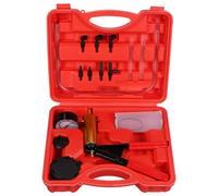 SIXTOL Brake Tester 16 Dispositivo di sfiato dei Freni, Pompa a Vuoto, sfiato dei Freni, Set per Auto e Moto, Tester a Mano, con Custodia Rossa