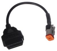 SIXTOL Mechanic Cable 20 | Adattatore OBD-II 4-Pin Compatibile con Harley-Davidson | Cavo diagnostico 16-Pin