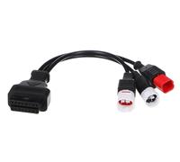 SIXTOL Mechanic Cable 23 | Adattatore OBD-II 3/4/6 Pin Compatibile con Moto Yamaha e Honda | Connessione Diagnostica 16 Pin