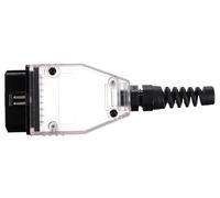 SIXTOL Mechanic Cable 30 | OBD-II Maschio per Cavo Fai da Te | 16 Poli | Trasparente, Fai da Te | diagnosi del Veicolo