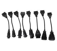 SIXTOL MECHANIC CABLE SET 2 | Set completo di 8 adattatori OBD-II per camion e veicoli pesanti | Kit diagnosi compatible con connettore 16-pin OBD-II
