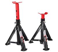 SIXTOL Mechanic Car Stand 2T | Cavalletti Pieghevoli per Auto | 2 Pezzi | Portata 2 tonnellate | Altezza Regolabile | Compatto e Portatile