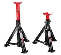 SIXTOL Mechanic Car Stand 3T | Cavalletti Pieghevoli per Auto | 2 Pezzi | Portata 3 tonnellate | Altezza Regolabile | Compatto e Portatile