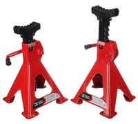 SIXTOL Mechanic Car Stand PRO 2T | Cavalletti di Supporto Auto | 2 Pezzi | Portata 2 tonnellate | Altezza Regolabile | Struttura in Acciaio Stabile