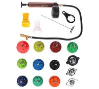 SIXTOL Mechanic Cooling Tester 18 | Kit Test Sistema di Raffreddamento Auto 0-2,5 Bar Compatibile con Nissan, Toyota, VW, BMW, Mercedes e Altri | 18 Pezzi