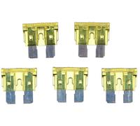 SIXTOL MECHANIC FUSE SET 20A | Set di fusibili piatti auto 20A | 100 fusibili standard | per auto/camper/moto