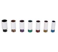 SIXTOL MECHANIC IMPACT 4 | Set di 7 bussole a percussione 1/2" in acciaio CrMo | Kit professionale con custodia