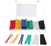 SIXTOL Mechanic Tube Set 128 | Set 128 Guaine Termorestringenti Colorate | Protezione e Isolamento Cavi Elettrici