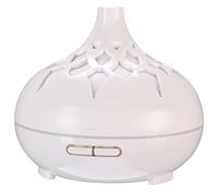 SIXTOL Palm Aroma Difuzer 500 ml | Umidificatore ad ultrasuoni | Per umidificare e profumare la casa, camera da letto, ufficio, aromaterapia, per oli essenziali (bianco lucido)