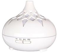 SIXTOL Palm Aroma Difuzer 500 ml | Umidificatore ad ultrasuoni | Per umidificare e profumare la casa, camera da letto, ufficio, aromaterapia, per oli essenziali (bianco lucido)