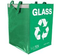SIXTOL SORT EASY GLASS EN - Sacchi per raccolta differenziata in vetro, 30 x 30 x 40 cm, 36 l