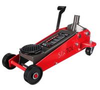 SIXTOL SX JACK PEDAL 3T | Cric idraulico carrellato con pedale | Portata 3 tonnellate | Heavy-Duty in acciaio
