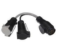 SIXTOL Trailer Cable 6 | Cavo Adattatore Gancio di Traino 13 Poli su 7 Poli N+S | 35 cm