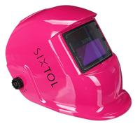 SIXTOL WELDING MASK 4 | Maschera da Saldatura Autoscurante Rosa compatibile con ARC, TIG, MIG, MMA e Plasma | Protezione Visiera Regolabile