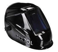SIXTOL WELDING MASK PRO VIEW | Maschera da saldatura auto-oscurante con ampio visore 100×97 mm | Casco protettivo regolabile con filtro solare | Colore nero