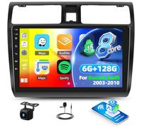 SIXTOP 6+128G 8 Core Android 15 Autoradio per Suzuki Swift 2003-2010, 10.1 Pollici Touchscreen Autoradio con Wireless Carplay Android Auto WiFi Bluetooth GPS FM RDS EQ DSP Telecamera Retromarcia