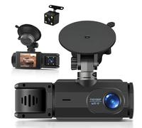 SIXTOP Dash Cam con cámara de visión trasera 1080P Full HD - Cámara para automóvil con WiFi y aplicación, visión nocturna, modo estacionamiento y gran angular de 150° - In etección de movimiento