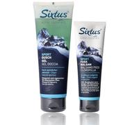 Sixtus Balsamo sportivo per piedi + doccia in gel per pelle stressata, 2 pezzi