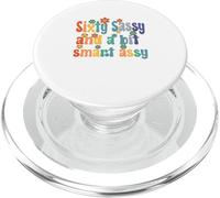 Sixty Sassy and a Bit Smart Assy 60th Birthday Women Mom PopSockets PopGrip per MagSafe