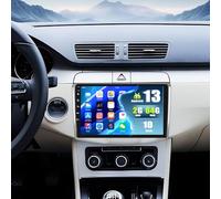SIXWIN 2+64G Android 13 Autoradio per VW Passat B6 B7 Magotan CC, 10.1 Pollici HD TouchScreen Schermo Navigatore con Mirror Link WiFi FM USB Bluetooth Comandi al Volante+Telecamera