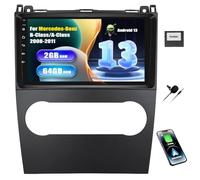 SIXWIN 2+64G Autoradio Android 13 con CarPlay/Android/Mirror Link per Mercedes-Benz B-Class/A-Class 2008-2011, 9 Pollici TouchScreen Schermo Navigatore WiFi Bluetooth RDS FM USB Comandi al Volante