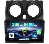 SIXWIN 2GB+64GB Autoradio Android 13 con CarPlay/Android/Mirror Link per Nissan Qashqai J10 2006-2016, HD 9" TouchScreen Schermo Navigatore WiFi RDS FM USB Bluetooth Comandi al Volante
