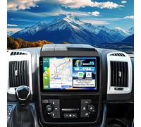 SIXWIN 4+128G Android 15 Autoradio per Fiat DUCATO 2010/Citroen Jumper/peugeot Boxer con CarPlay/Android/Mirror Link, 9" HD TouchScreen Schermo Navigatore WiFi Bluetooth RDS FM EQ+Tetrocamera