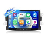 SIXWIN 4+64G Android 13 Autoradio con CarPlay/Android/DSP per Dacia Duster Sandero Logan Dokker, 1280 * 720, 8" HD Schermo Navigatore GPS WiFi BT USB FM RDS Radio Mirror Link+32 band EQ