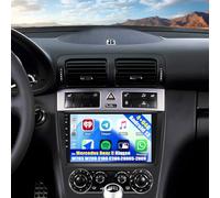 SIXWIN 4+64G Autoradio Android 13 con CarPlay/Android/Mirror Link per Mercedes Benz C Klasse W203 W209 C180 C200 2005-2009,9" HD TouchScreen Schermo Navigatore WiFi RDS FM USB Bluetooth