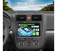SIXWIN 8 Core 4+64G Android 13 Autoradio con CarPlay/Android/DSP per VW Golf 5 6 Touran Polo Touran, 1280 * 720, 9" HD Schermo Navigatore GPS WiFi BT USB FM RDS Radio Mirror Link+32 band EQ