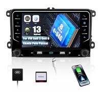 SIXWIN 8 Core 4+64G Android 13 Autoradio con CarPlay/Android/DSP per VW Golf 5 Golf 6 Polo Passat Tiguan Seat Touran, 7 Pollici HD Schermo Navigatore GPS WiFi BT RDS FM 2USB Type-C+32 EQ