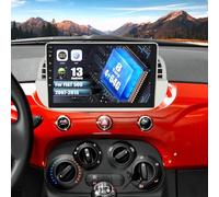 SIXWIN 8 Core 4+64G Android 13 Autoradio per FIAT 500 2007-2015 con CarPlay/Android Auto/DSP, 9 Pollice HD Navigatore GPS WiFi Bluetooth 5.0 USB FM RDS Radio Mirror Link +32 Band EQ(Bianco)