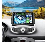 SIXWIN 8 Core 4+64G Android 15 Autoradio con CarPlay/Android Auto/DSP per Renault Clio 3th 2005-2014, 9 Pollice HD Navigatore GPS WiFi Bluetooth 5.0 USB FM RDS Radio Mirror Link +32 band EQ