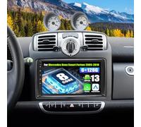 SIXWIN 8 Core 6+128G Android 15 Autoradio con CarPlay/Android Auto/DSP per Mercedes Benz Smart Fortwo 2005-2010, 9 Pollice HD Navigatore GPS WiFi Bluetooth 5.0 USB FM RDS Radio Mirror Link 32 EQ