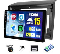SIXWIN 8 Core 6+128G Android 15 Autoradio per Fiat DUCATO 2010/Citroen Jumper/Peugeot Boxer con CarPlay/Android Auto/DSP, 9 Pollice HD Navigatore GPS WiFi Bluetooth 5.0 FM RDS Radio MirrorLink 32EQ