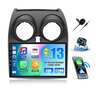 SIXWIN 8 Core 6GB+128GB Android 13 Autoradio con CarPlay/Android/DSP per Nissan Qashqai J10 2006-2016, 1280 * 720, 9" HD Schermo Navigatore GPS WiFi BT USB FM RDS Radio Mirror Link+32 band EQ