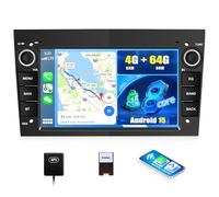 SIXWIN 8 Core Autoradio per Opel Corsa D con CarPlay/Android Auto/Mirror Link | 4+64G Android 15 | Stereo per Astra H Zafira b Antara Combo,7'' Opel Schermo con GPS WiFi BT 5.0 RDS/FM DSP USB(Nero)