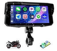 SIXWIN Moto Carplay Schermo, Senza Fili CarPlay e Android Auto,Portatile da 6.68 Pollici Touchscreen Navigazione Moto con Doppio Bluetooth/Airplay/Android Cast/IP67 Impermeabile/Equalizzatore