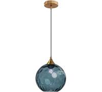 SIYANE Lampada a sospensione in vetro rosa acqua cucina isola sferica ambra verde ondulato lampada a sospensione in vetro grande illuminazione nordica grigio fumo lampadario a soffitto industriale per