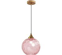 SIYANE Lampada a sospensione in vetro rosa acqua cucina isola sferica ambra verde ondulato lampada a sospensione in vetro grande illuminazione nordica grigio fumo lampadario a soffitto industriale per