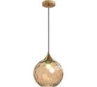 SIYANE Lampada a sospensione in vetro rosa acqua cucina isola sferica ambra verde ondulato lampada a sospensione in vetro grande illuminazione nordica grigio fumo lampadario a soffitto industriale per