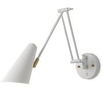 SIYANE Lampada da lettura a braccio oscillante industriale vintage, interruttore dimmerabile, regolabile, con braccio lungo, in oro, da lettura, lampada da parete in filo metallico bianco nero per la