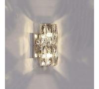 SIYANE Lampada da parete a LED lineare per bagno Lampada da parete moderna in cristallo Barra cromata Lunga Lampada da trucco su specchio Lampada da parete per camera da letto di lusso per soggiorno P