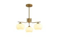 SIYANE Lampadario moderno a semi-incasso in vetro bianco a 6 luci Lampadario a sospensione bianco nero di metà secolo Lampadari Sputnik industriali in oro cromato per soggiorno Sala da pranzo Camera d