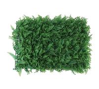 SIYANO Muro di erba artificiale per esterni, parete di piante simulate, prato di fiori in plastica, erba di Milano, tappeto erboso finto interno, parete di sfondo verde 59,9 x 39,9 cm